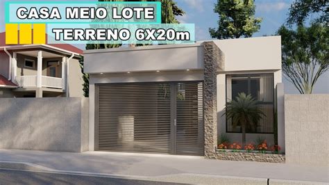 Uma casa de MEIO LOTE incrível DECORAÇÃO EXCLUSIVA Terreno 6x20