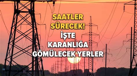 İstanbul da elektrik kesintisi BEDAŞ 1 Aralık Cuma elektrik