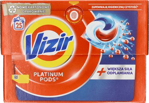 Vizir Platinum Pods Kapsu Ki Do Prania Bia Ych I Jasnych Tkanin