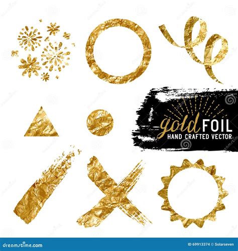 Vector Gold Foil Collection Stock Vector Image 69913374