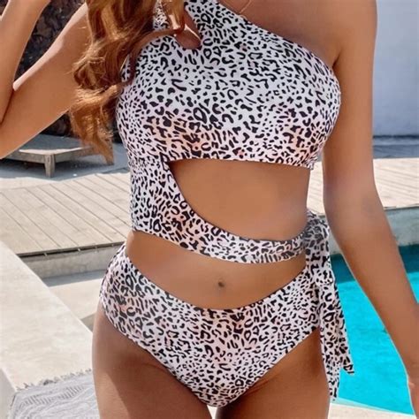 Shein Swim Cheetah Bikini Poshmark