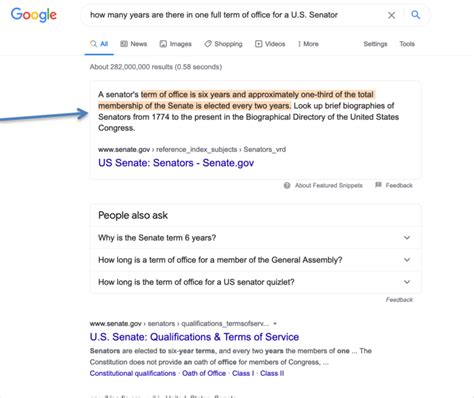 Figure B Googling Senate Term Length There Is No Information Panel