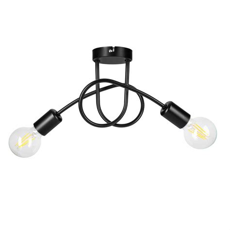 SUFITOWA LAMPA WISZĄCA PLAFON LOFT EDISON 2 x E27 LED ONE Sklep