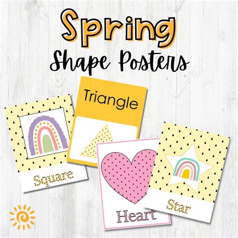 Spring Shape Posters