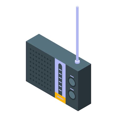 Premium Vector Plastic Radio Icon Isometric Of Plastic Radio Vector