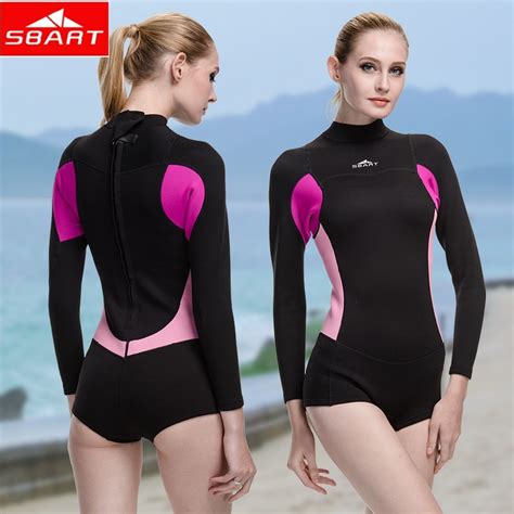 Sbart Womens 2mm Neoprene Wetsuit Shorty Wetsuit Diving Suit