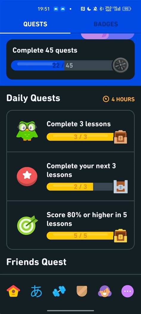 Different Quest Sets In Each Device R Duolingo