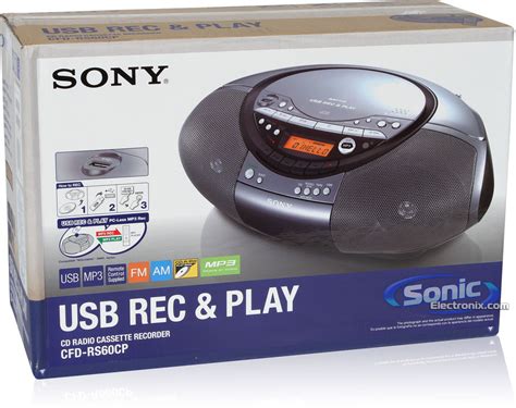 Sony Cfd Rs Cp Usb Radio Cassette Cd Mp Player