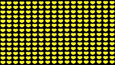 Yellow Hearts On A Black Background Stock Illustration Illustration Of Posters Greeting