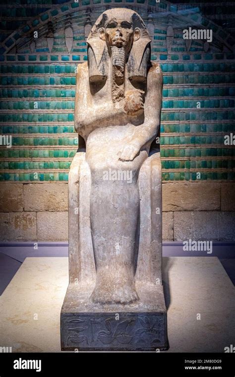 Statue Of Djoser First King Of The 3rd Dynasty And Founder Of The Old