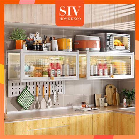 Siv Hanging Kitchen Cabinet Wall Mounted Storage Cabinet Spice Rack