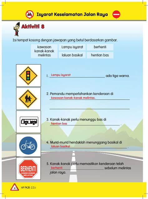 PENDIDIKAN KESELAMATAN JALAN RAYA TAHUN 1 Other Quizizz