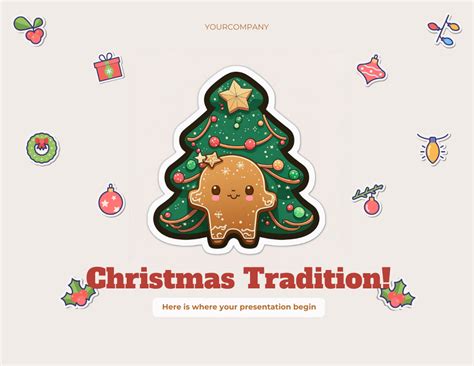 Simple Cute Christmas Illustration Presentation