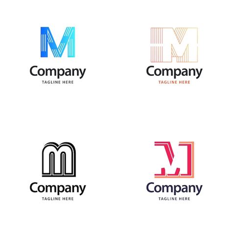 Lettre M Big Logo Pack Design Cr Ation De Logos Modernes Et Cr Atifs