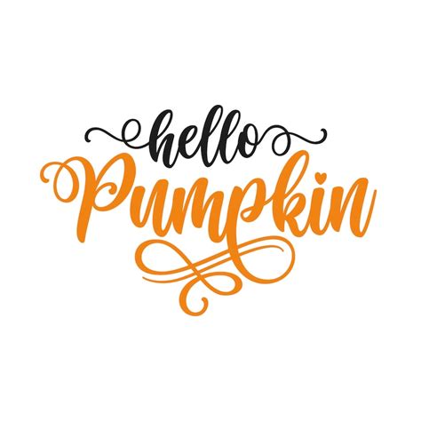 Hello Pumpkin Svg Png Eps Pdf Cut Files Pumpkin Svg Etsy