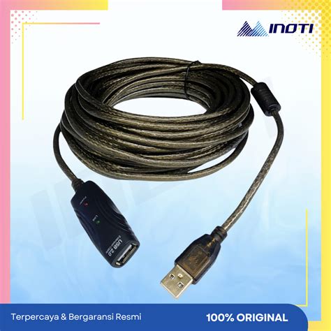 Kabel Usb Extension 20 Meter Perpanjangan Aktif 20m Usb 20 Chip Inoti