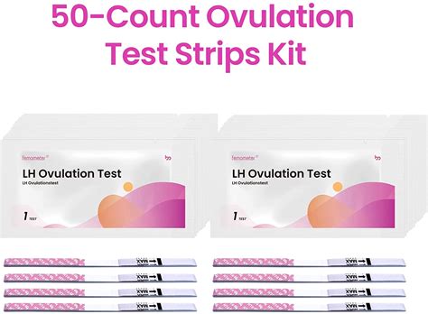 Ovulation Tests Strips Lh Test Strips 50 Strips Femometer