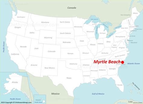 Myrtle Beach Map South Carolina U S Discover Myrtle Beach With Detailed Maps