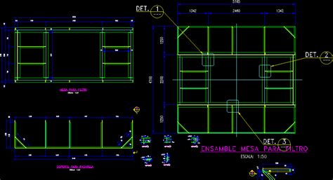 Plataforma Metalica En Dwg Kb Librer A Cad