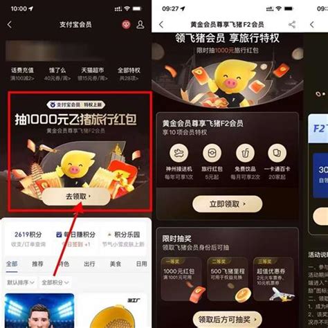 限黄金会员及以上：支付宝 免费领飞猪f2f3会员 可兑换优酷芒果tv会员周卡，有需要的看看—— 慢慢买比价网
