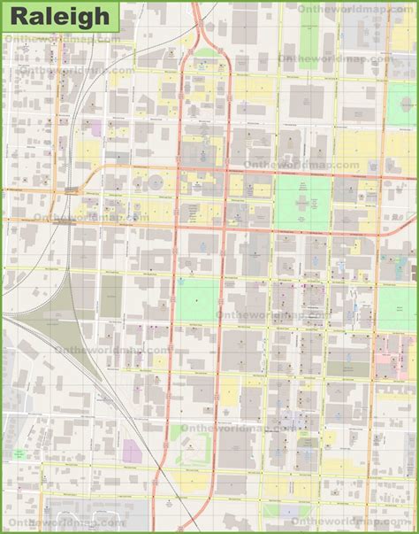 Printable Raleigh Map