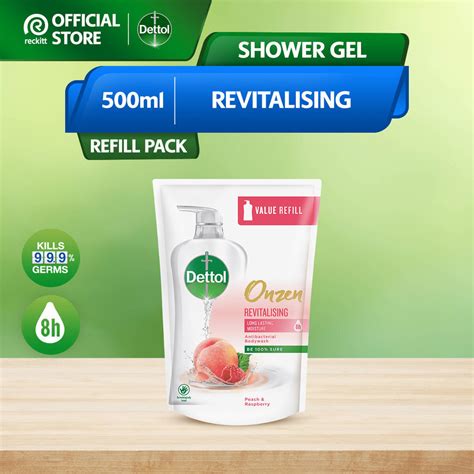 Dettol Onzen Shower Gel Antibacterial Body Wash Onzen Refill Pouch