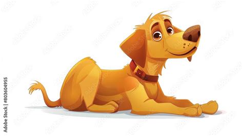 Cartoon dog sitting. cartoons. Illustrations Stock Illustration | Adobe Stock