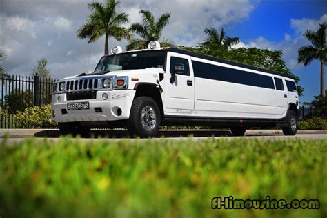 White Hummer H2 Limo Florida | FL-Limousine