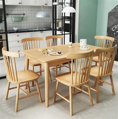 DEVON Modern Rustic Solid Pine Wood Dining Table – Urban Mood