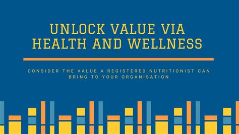 Unlock value via health and wellness - Nutrition Talent