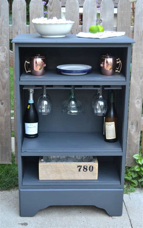 How To Build A Bar Out Of A Dresser To Serve Drinks At Your Next Party