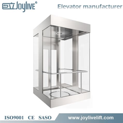 Joylive Safety 1600kg Glass Sightseeing Observation Panoramic Elevator