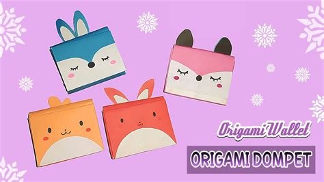 Cara Membuat Dompet Dari Kertas Tanpa Lem How To Make A Cut Paper