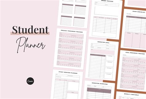 Student Planner Canva Template – Ladystrategist Shop