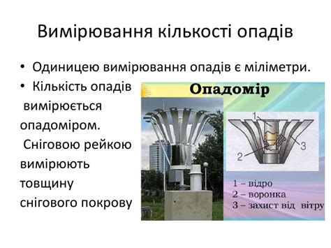 Презентація "Опади, їх види та вимірювання".
