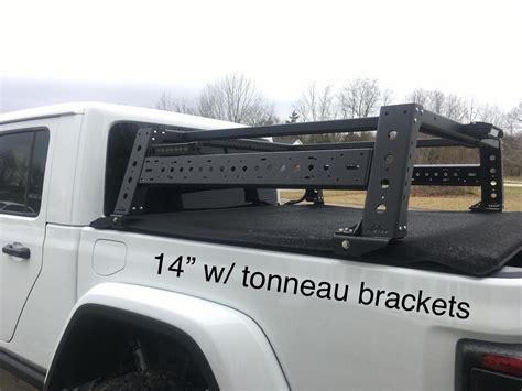 Gladiator Max 14 High Steel Tonneau Compatible Bed Rack Fits 2019 And Up Jeep Gladiators — Max