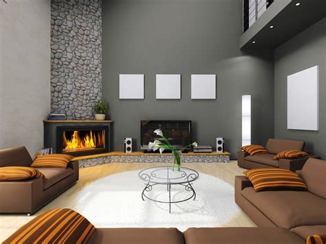 Living Room With White Fireplace | FIREPLACE DESIGN IDEAS