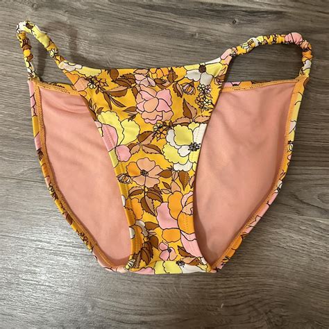 Colorful Bikini Bottoms Barely Worn Flattering Depop