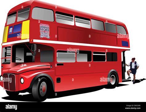 Double Decker Bus Vector