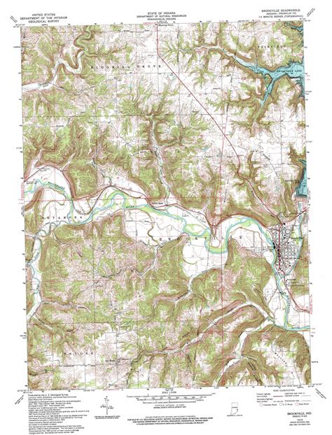 Brookville Topographic Map In Usgs Topo Quad 39085d1