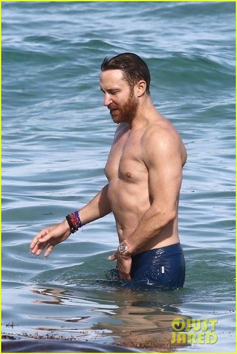 Dj David Guetta Bares Ripped Beach Body At Photo Bikini