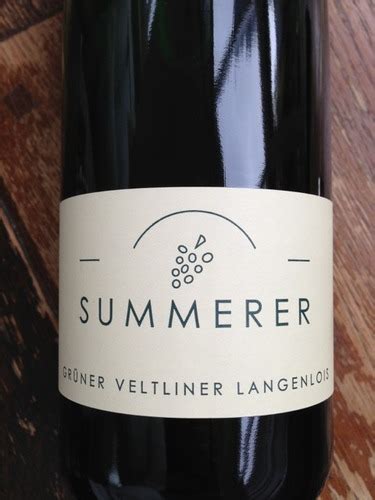 Summerer Grüner Veltliner Langenlois Vivino US