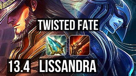 Twisted Fate Vs Lissandra Mid 5 0 9 900k Mastery Kr Master 13