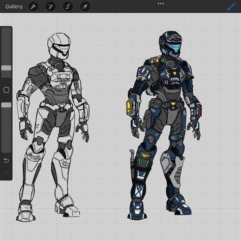 Spartan Armour Concept Art Wip Halo