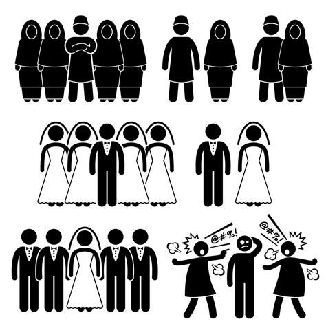 Polygamy Marriage Wedding Marry Multiple Wife Wives Husband Etsy