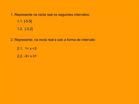 Intervalos de números reais PPT