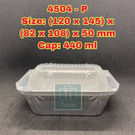 Aluminium Foil Tray Tapau Packaging