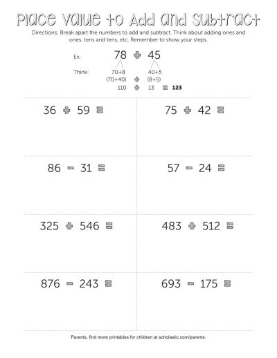 Place Value Math | Worksheets & Printables - Worksheets Library