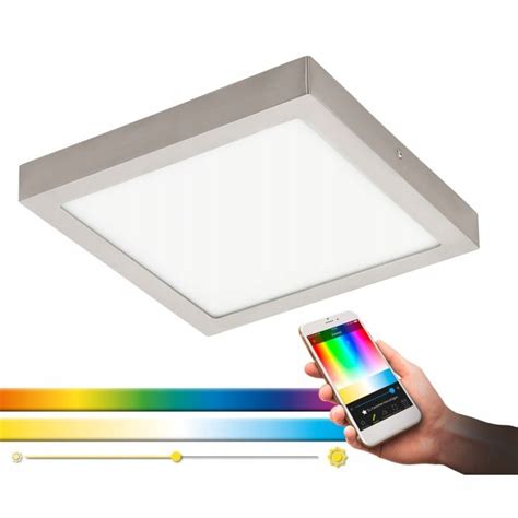 Lampa Sufitowa Plafon Zmiana Barw Led W Cm Rgb Smart Bluetooth Eglo