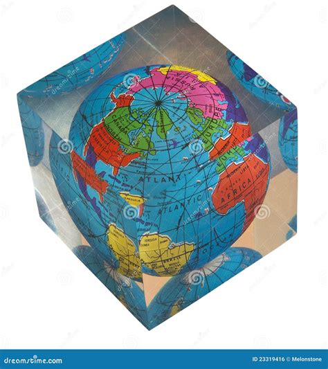 Acrylic World Globe Stock Photo Image Of Transparent 23319416